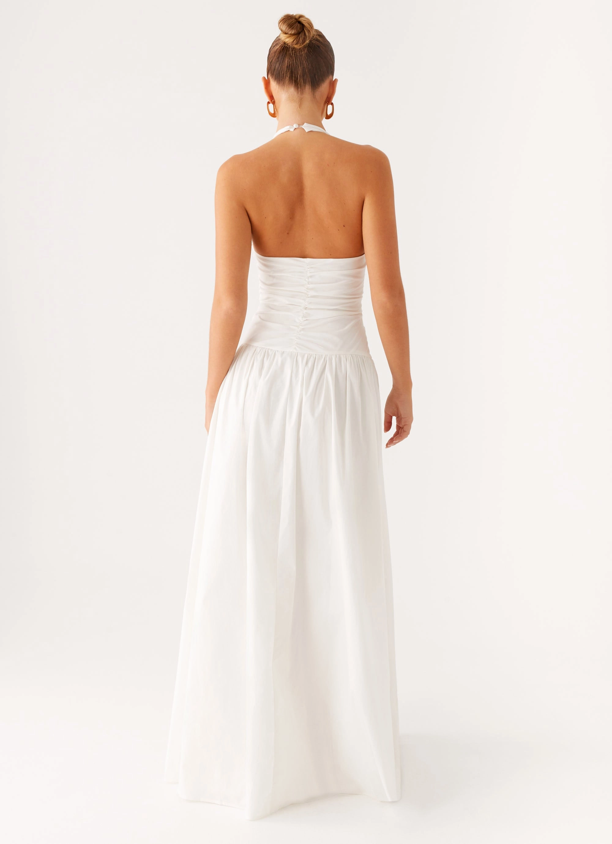 Narnie Maxi Dress - Ivory Calm Shine Versatile Wearable