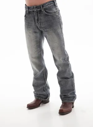 Cowgirl Tuff Mens Steel Medium Wash 100% Cotton Jeans Mood Fit Shopping Day Vibrant Cowgirl Tuff Mens Steel Medium Wash 100% Cotton Jeans