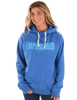 Cowgirl Tuff Womens Empowered Royal Blue Poly/Rayon Hoodie Minimal Feel Day To Night Casual Street Cowgirl Tuff Womens Empowered Royal Blue Poly/Rayon Hoodie