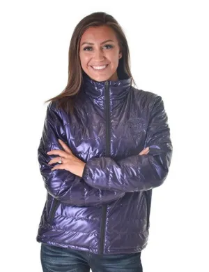 Cowgirl Tuff Womens Horizontal Midweight Purple 100% Polyester Softshell Jacket Premium Shape Cowgirl Tuff Womens Horizontal Midweight Purple 100% Polyester Softshell Jacket Active Ready Outfit Basic