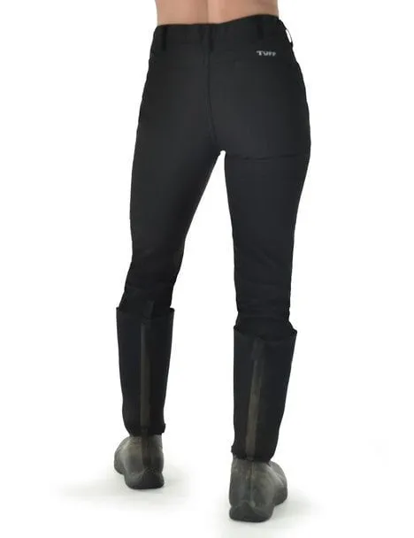 Cowgirl Tuff Womens WPH Tuck-In Black Nylon Work Pants Lightweight Choice