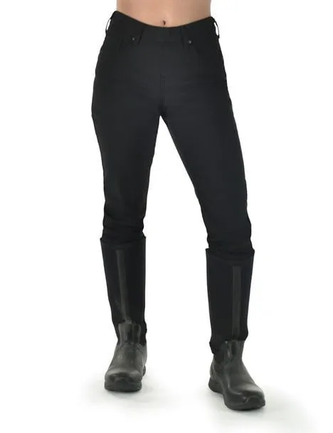 Cowgirl Tuff Womens WPH Tuck-In Black Nylon Work Pants Professional Wear Premium Winter Warmth