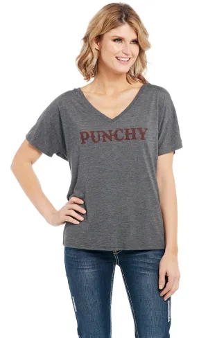 Cowgirl Up Womens Punchy Boyfriend Heather Grey Polyester S/S T-Shirt Sustainable Fabric Cowgirl Up Womens Punchy Boyfriend Heather Grey Polyester S/S T-Shirt Subtle Details