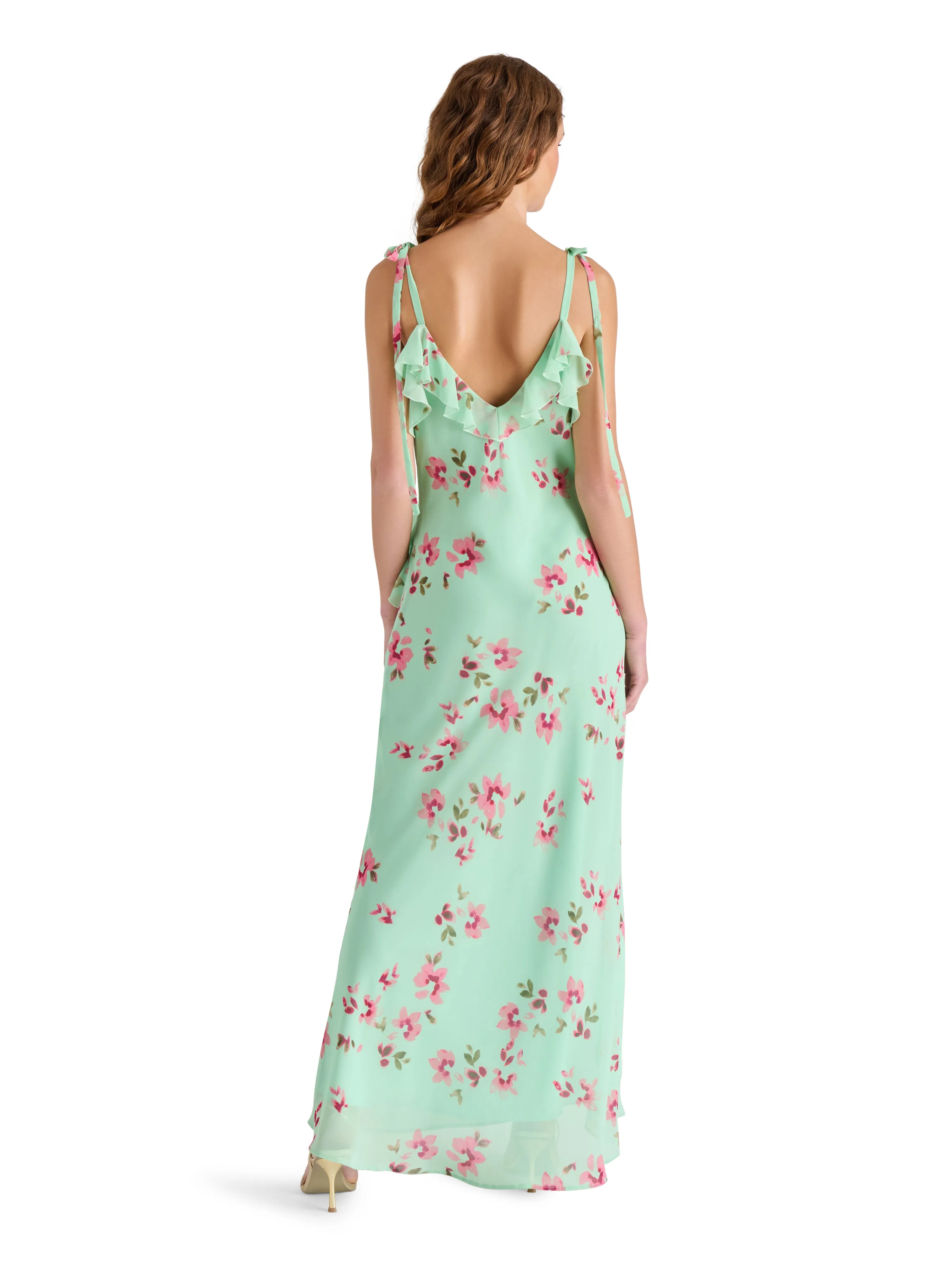 Adalina Dress in Mint Floral Dance-Party