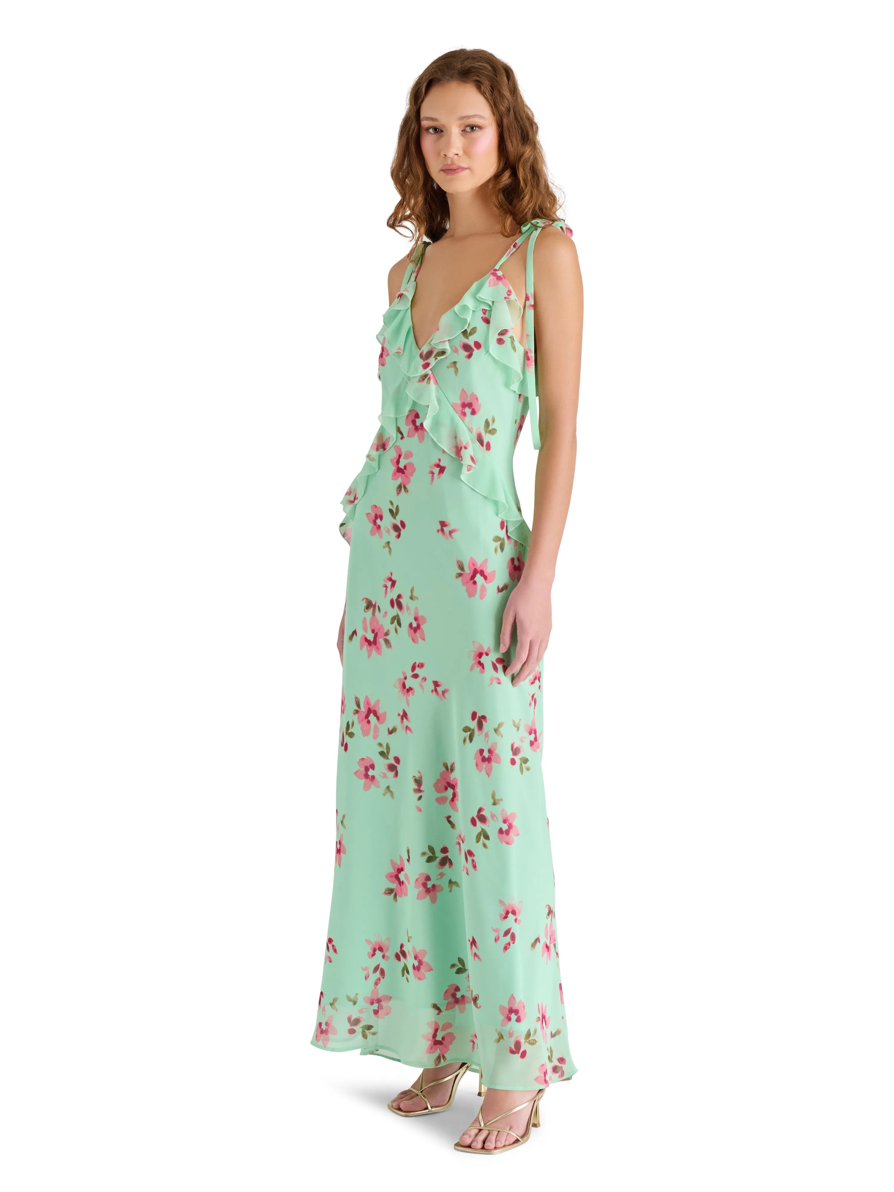 Summer Outfit Adalina Dress in Mint Floral