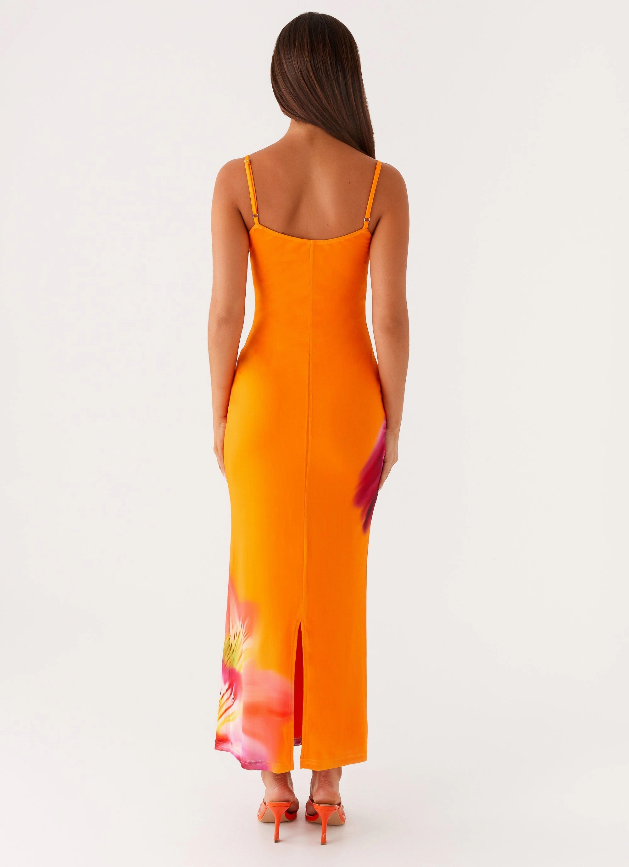 Family Vibe Kasey Midi Dress - Orange Tropical
