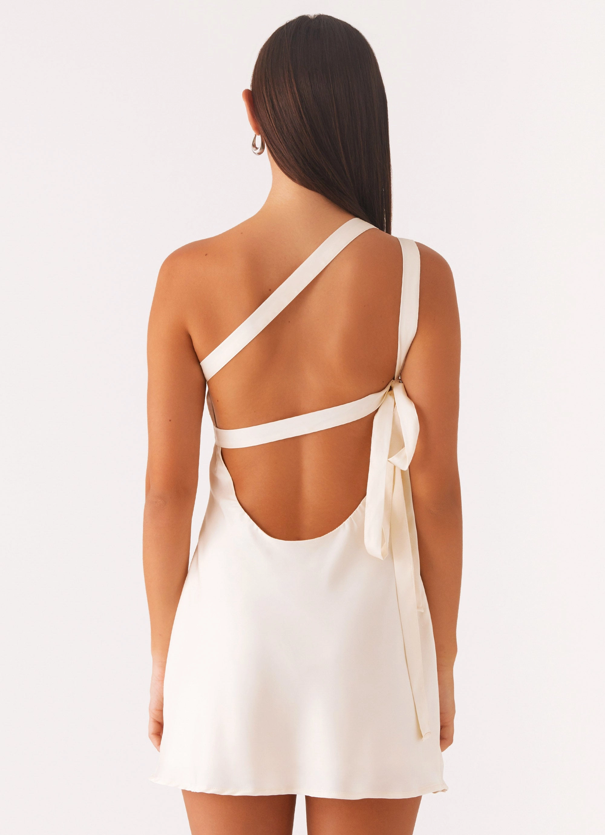 Lights Out Mini Dress - Pearl Subtle Fit