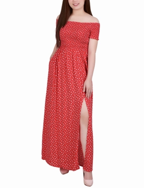 Cozy Style Smocked Bodice Maxi Dress Smocked Bodice Maxi Dress Life Soft