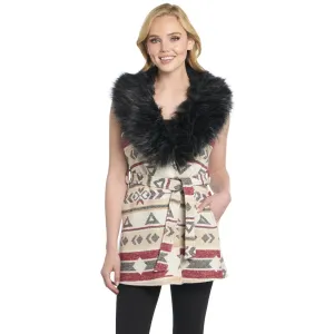 Cripple Creek Womens Navajo Blanket Desert Lights 100% Polyester Faux Fur Vest XL Comfy Layer Cripple Creek Womens Navajo Blanket Desert Lights 100% Polyester Faux Fur Vest XL Streetwear Mood Street Fashion Trend Setter Holiday Vibes