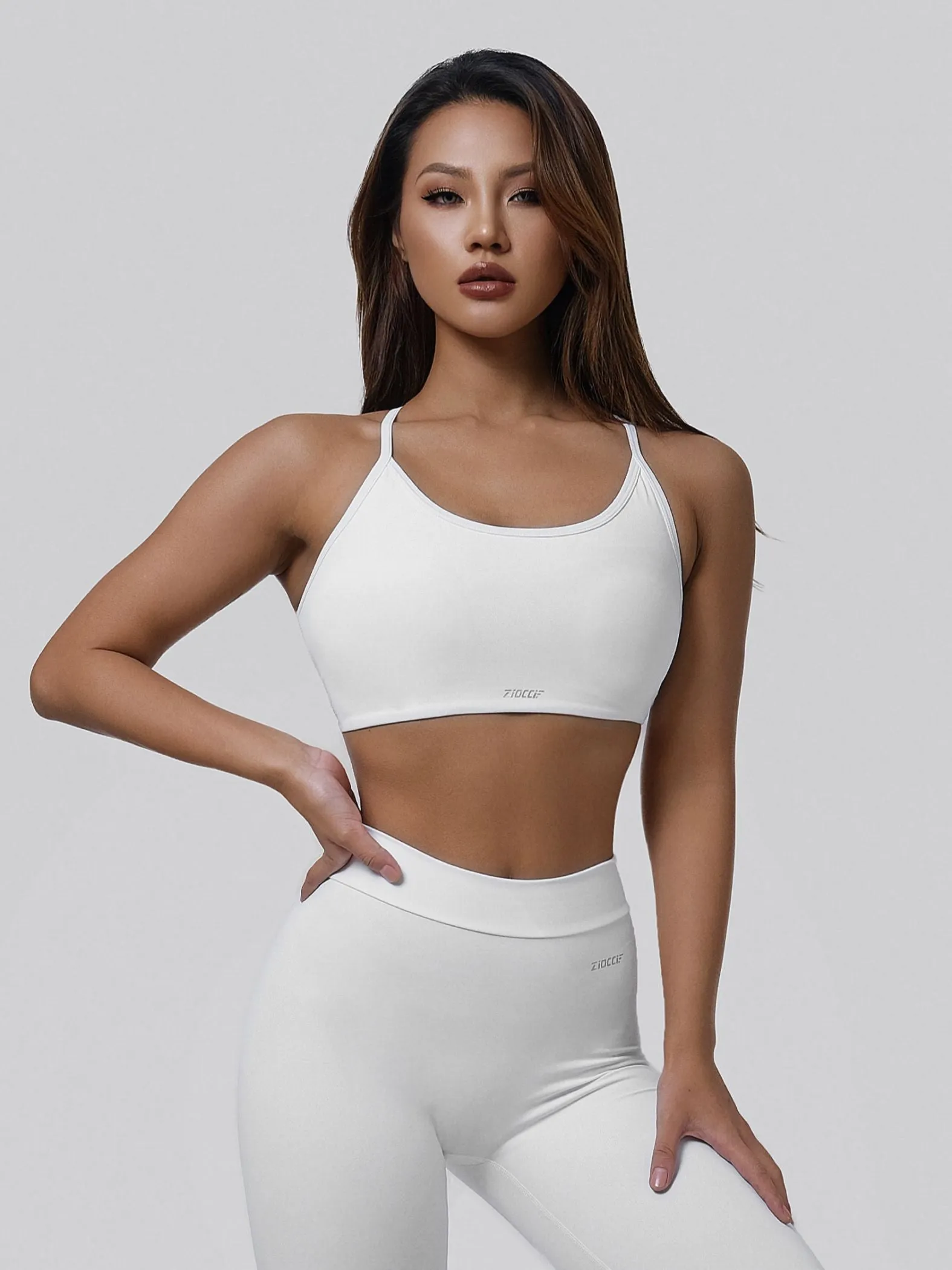 Crossover Strappy Back Sports Bra