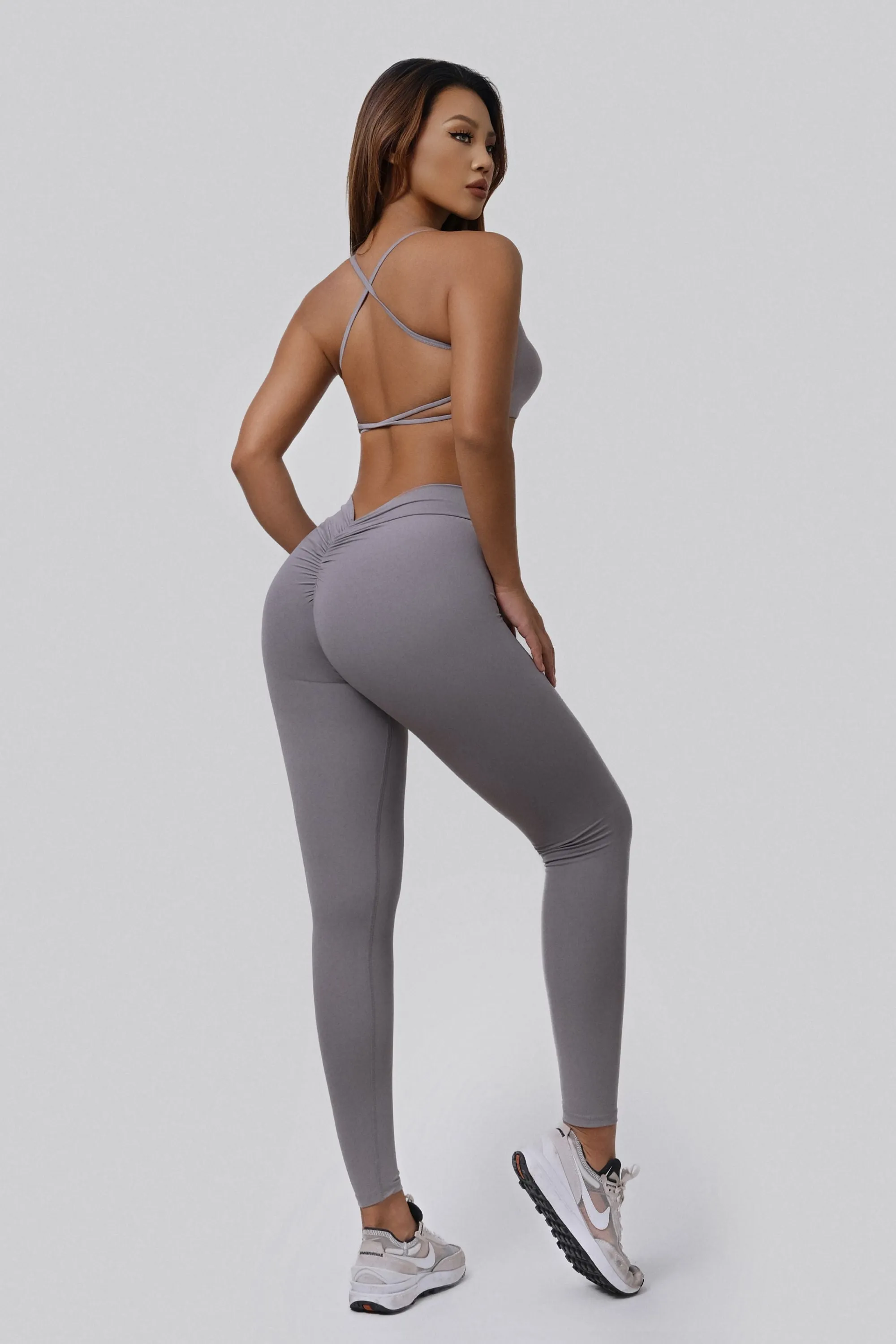 Crossover Strappy Back Sports Bra