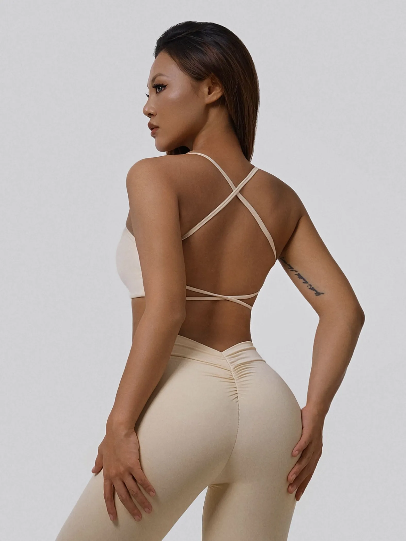 Crossover Strappy Back Sports Bra