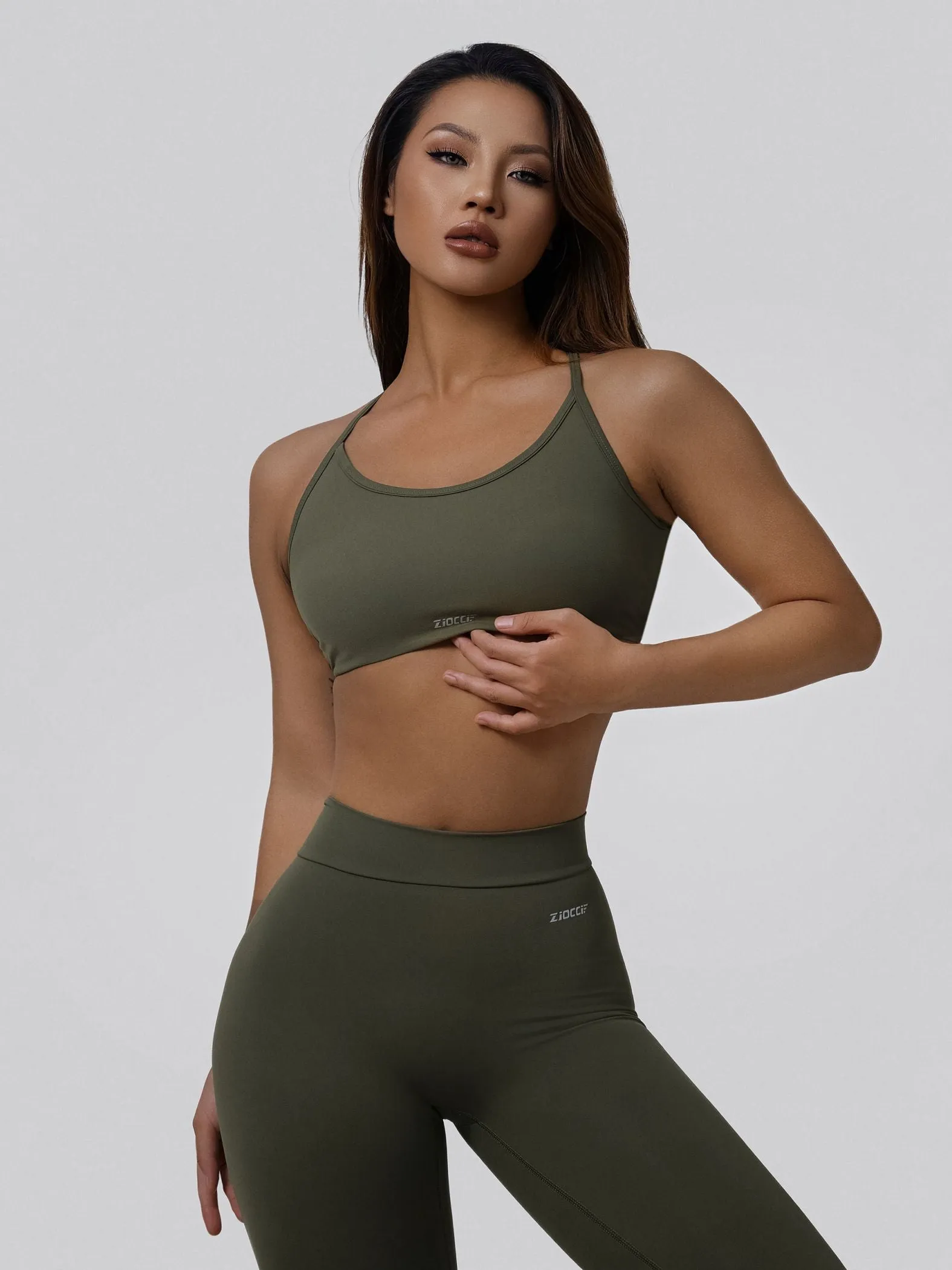 Crossover Strappy Back Sports Bra