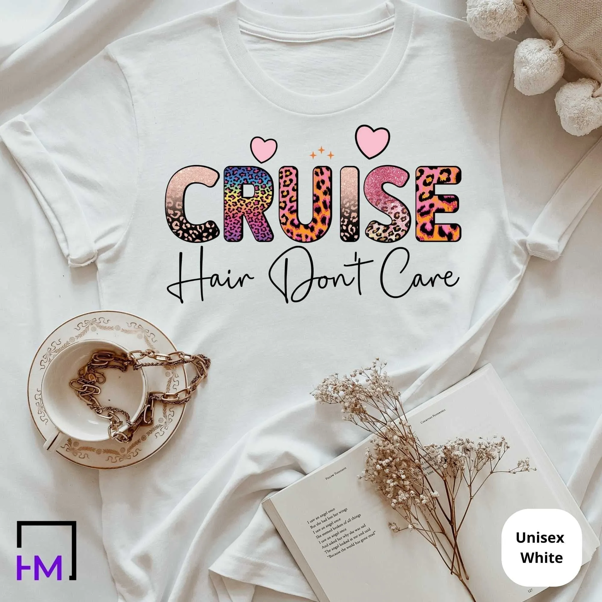 Cruise Hair Don?t Care, Animal Print Cruise Shirts for Girls Trip