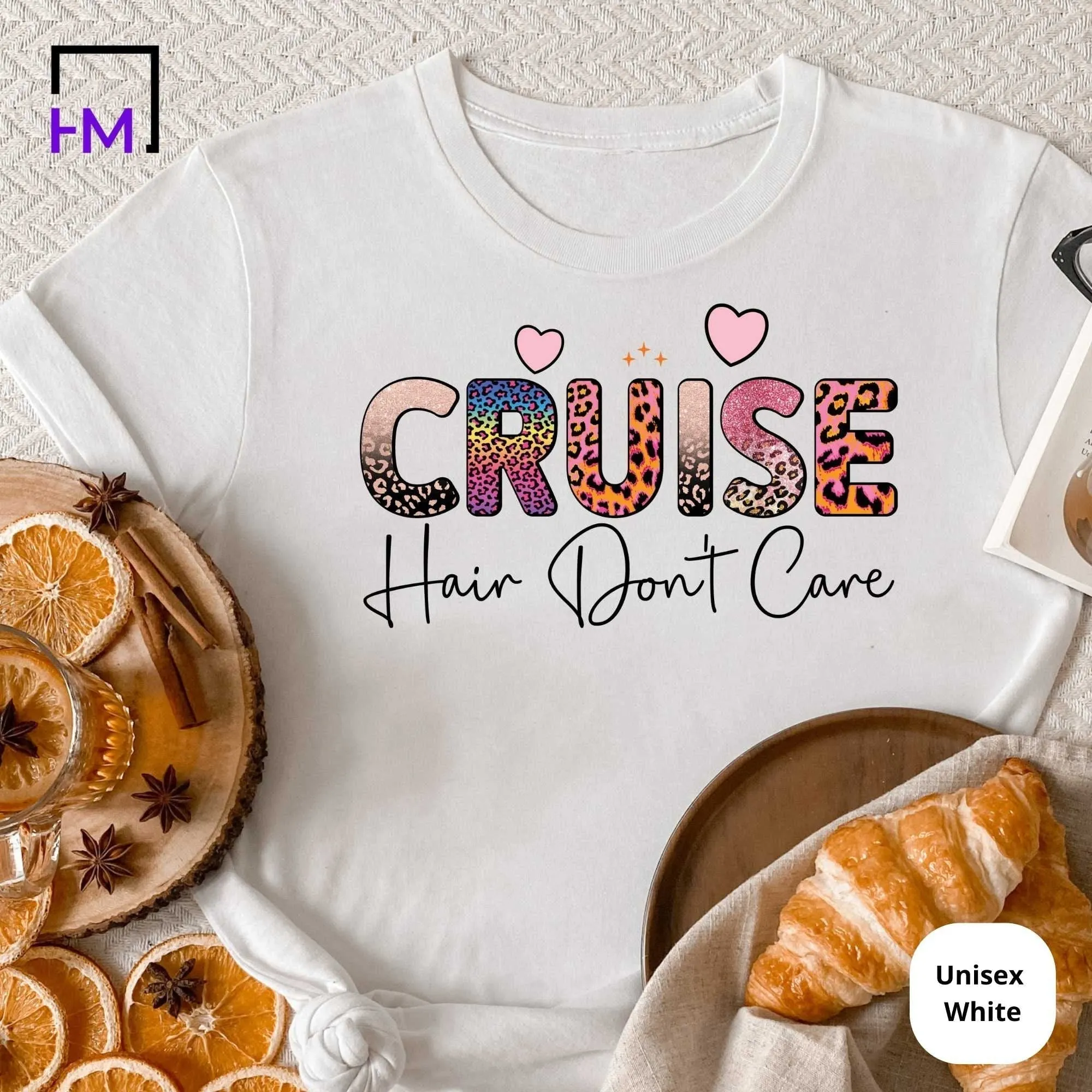 Cruise Hair Don?t Care, Animal Print Cruise Shirts for Girls Trip