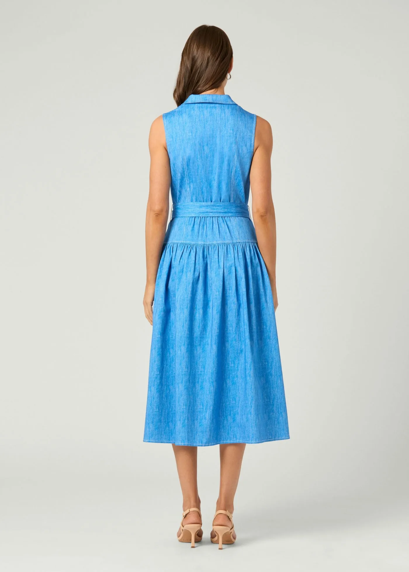 Casual Layers PlushLining Ezra Dress in Chambray Melange
