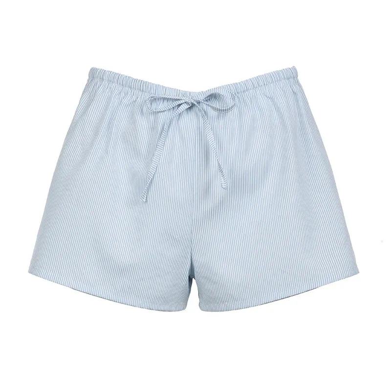 Cuteandpsycho Casual Basic Women's Shorts Low Waisted Y2K Fashion Striped Print Streetwear