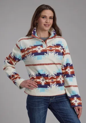 Daily Comfort Roper Womens Large Aztec Print Cream/Blue 100% Polyester Fleece Jacket Roper Womens Large Aztec Print Cream/Blue 100% Polyester Fleece Jacket Comfortable Appearance Stretch Classic Wear
