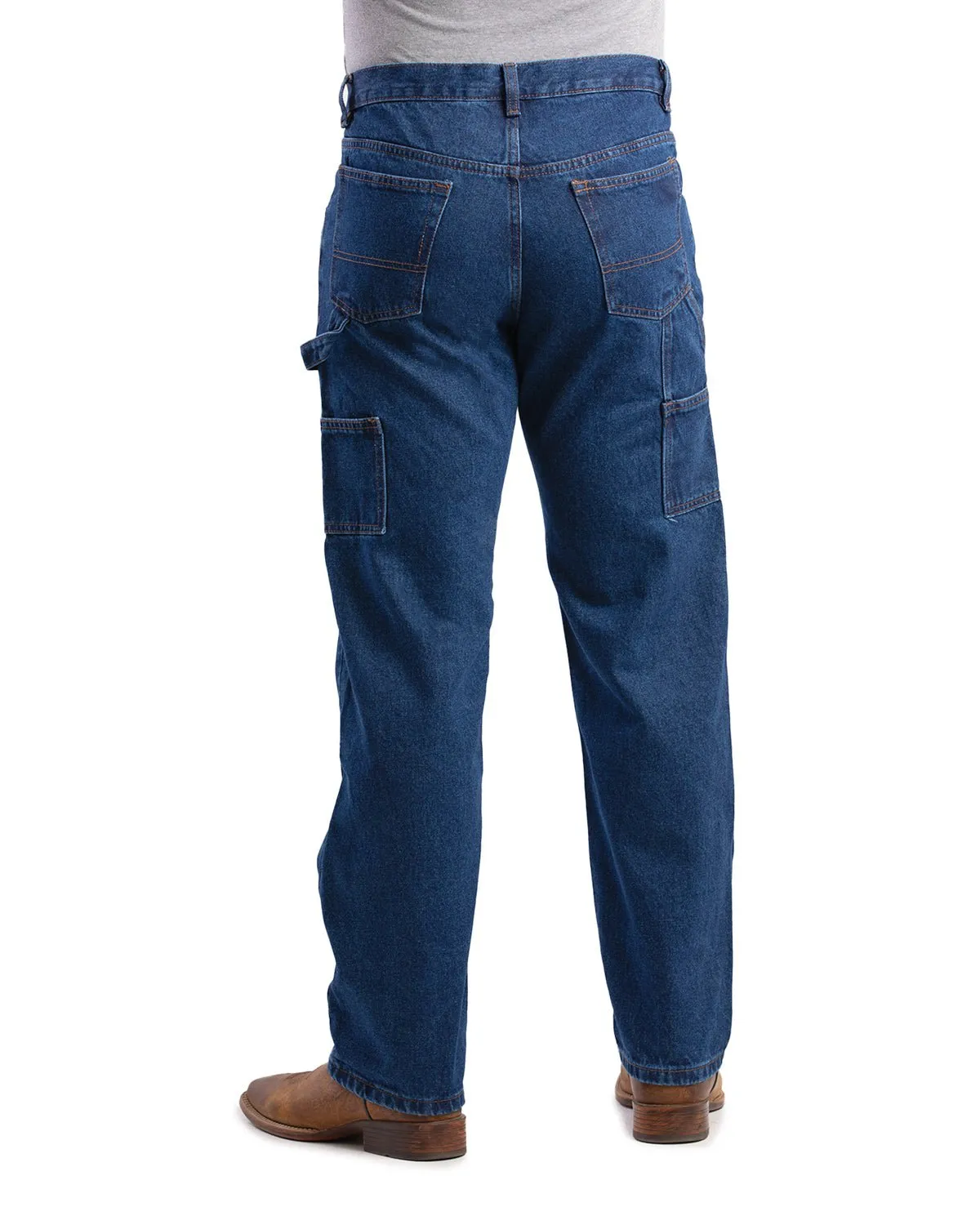 Daily Fashion Athlete Fit Holiday Vibes Berne Mens Heritage Relaxed Fit Carpenter Classic Stone Wash 100% Cotton Jeans