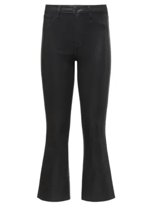 Daily Trust L'AGENCE Kendra High Rise Cropped Coated Jeans In Noir Coated Sunny Vibes Casual L'AGENCE Kendra High Rise Cropped Coated Jeans In Noir Coated