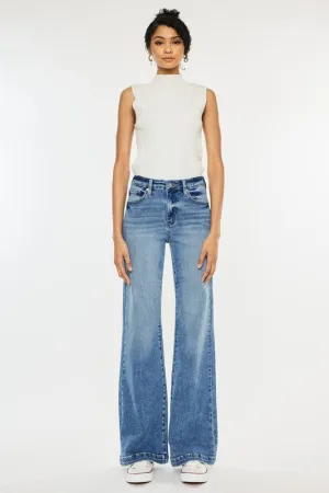 DAKOTAH OPEN PACK HIGH RISE WIDE LEG FLARE JEANS Elegant flair Classic Wear Party Look DAKOTAH OPEN PACK HIGH RISE WIDE LEG FLARE JEANS