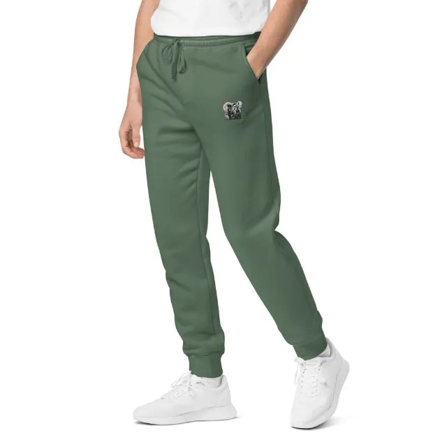 Damani Abstract Moon Knight Embroidery sweatpants