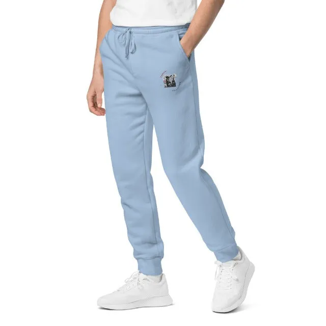 Damani Abstract Moon Knight Embroidery sweatpants