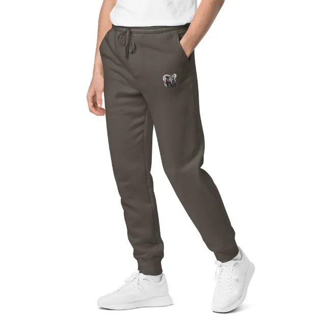 Damani Abstract Moon Knight Embroidery sweatpants