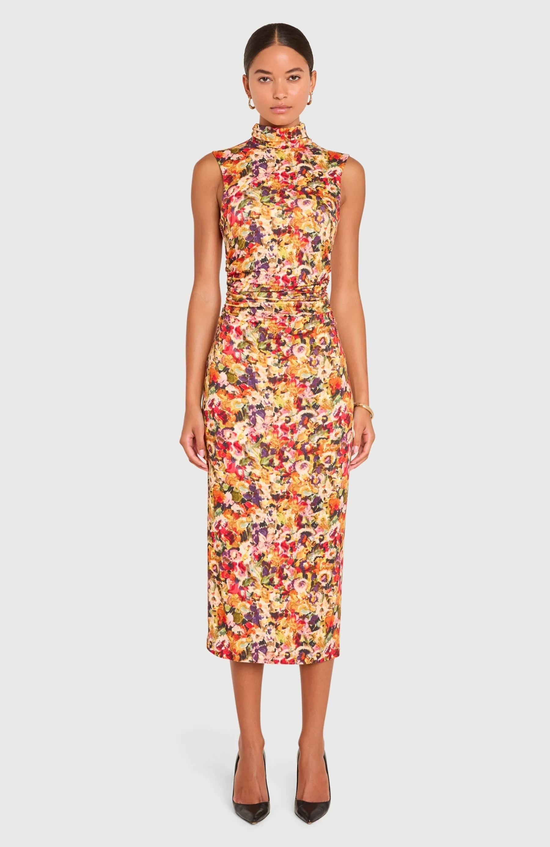 Damira Dress in Potpourri Print Snag-Resistant Smart Design