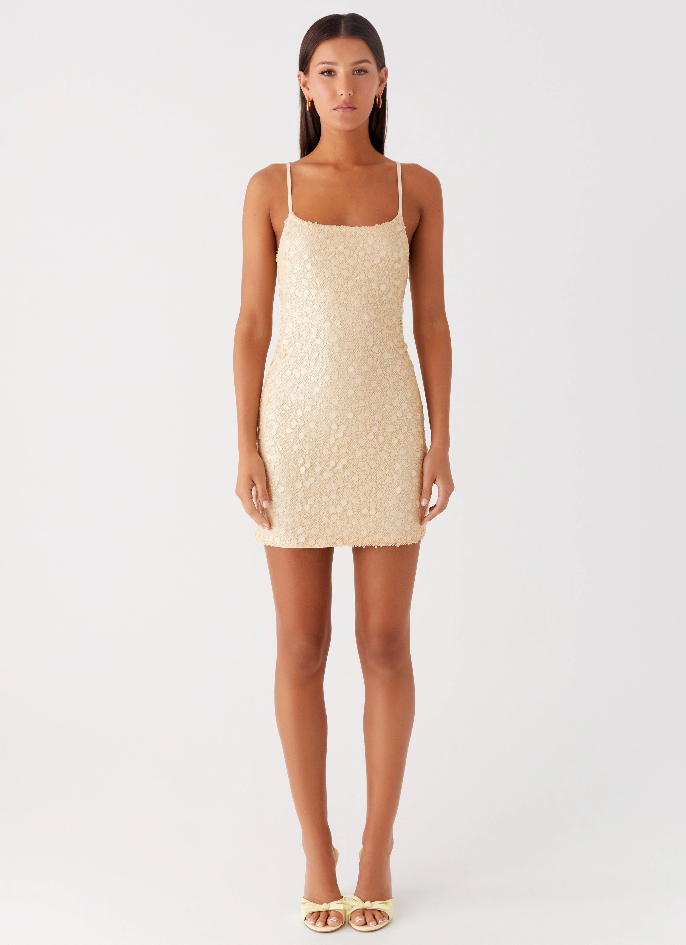 Sleek Feel Minimal Touch Danali Mini Dress - Yellow