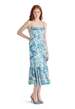 Danni Dress in Blue Coral Limited Drop Balanced feel Chill Wear Danni Dress in Blue Coral