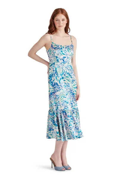 Night Style Fashionable Layer Danni Dress in Blue Coral