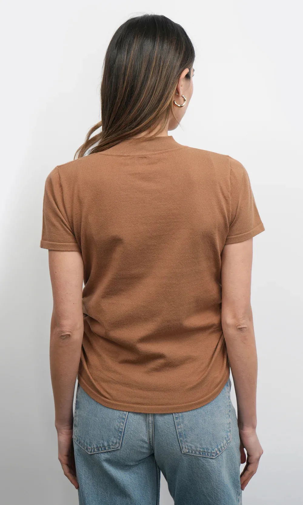 Darcy Ruched Knit Top Set In Sleeve
