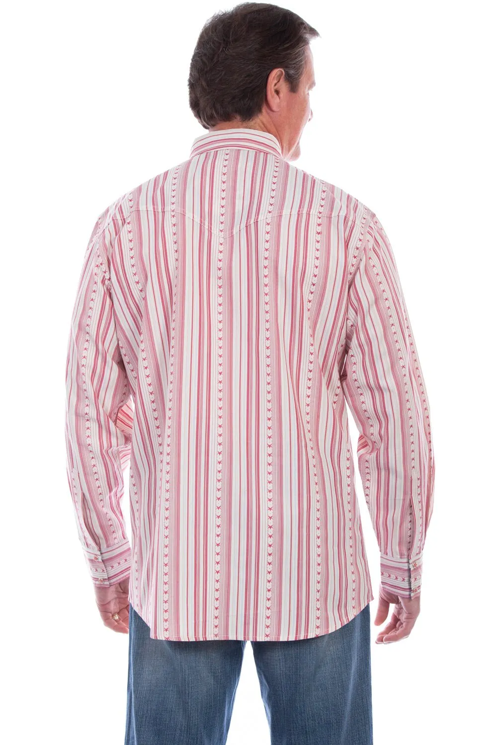Scully Mens Red 100% Cotton Signature Election L/S Shirt Backpacking Trip