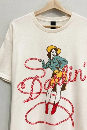 Darlin' Cowgirl Tee S-XL Anti Odor Technology Multi Purpose Wear Soft and Flexible Darlin' Cowgirl Tee S-XL