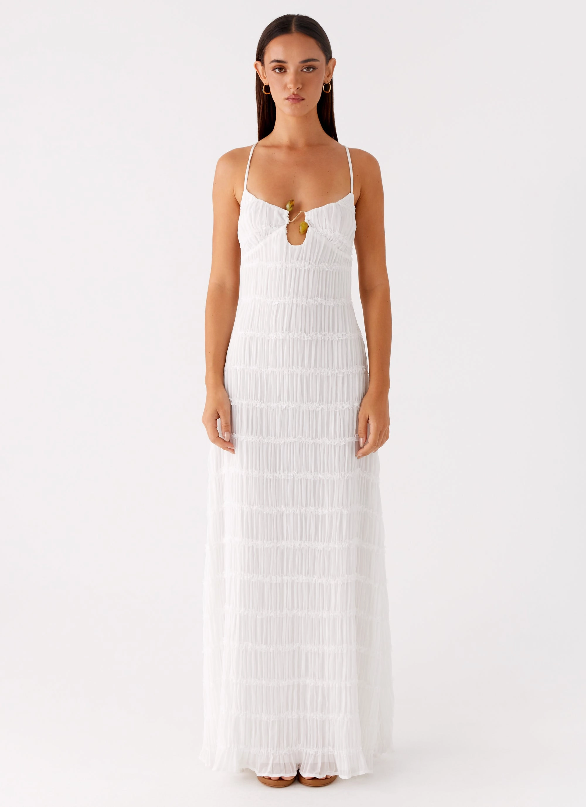 Darwin Maxi Dress - White Refined fit