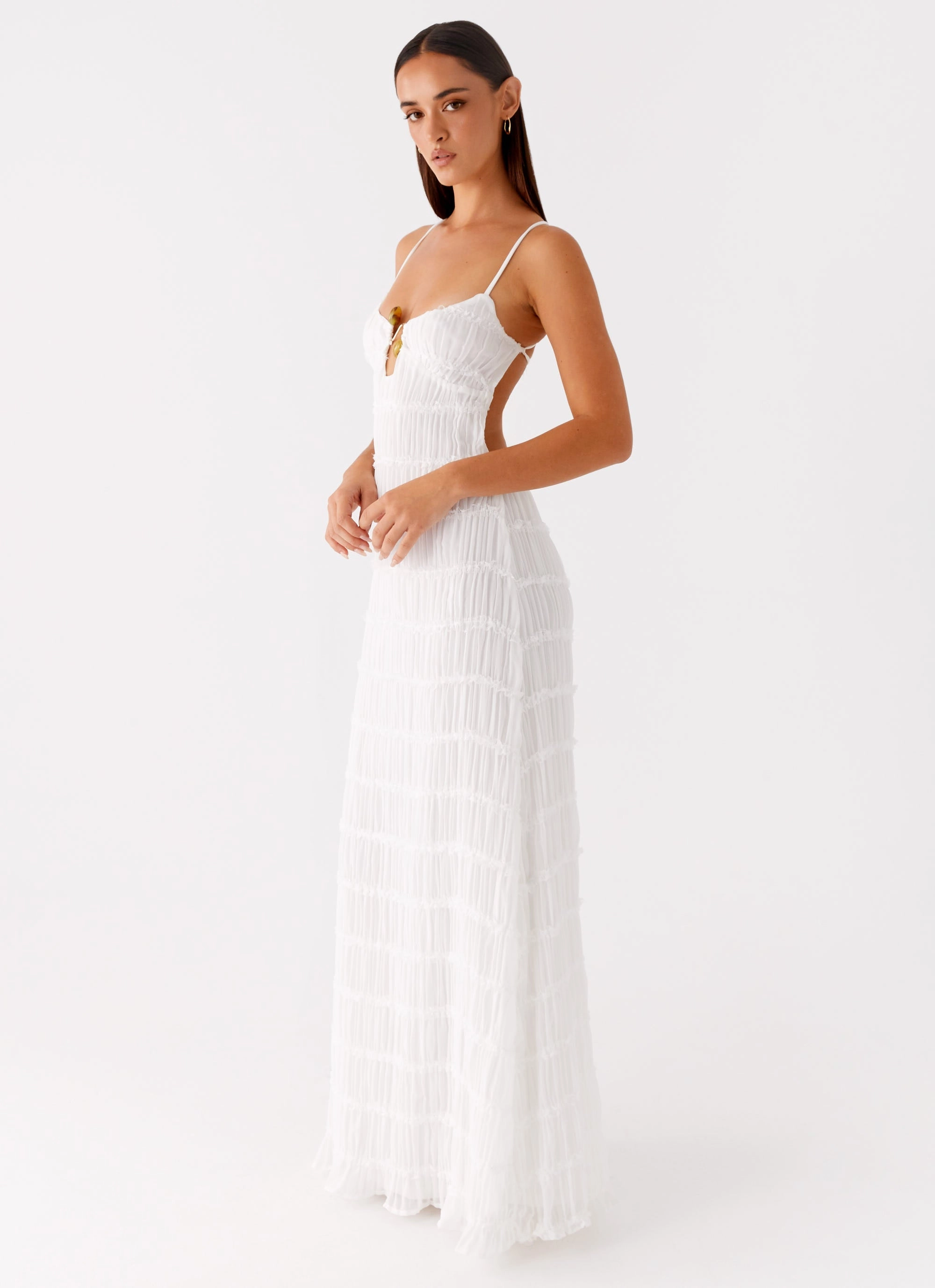 Darwin Maxi Dress - White Fit Vibe Smooth Curve
