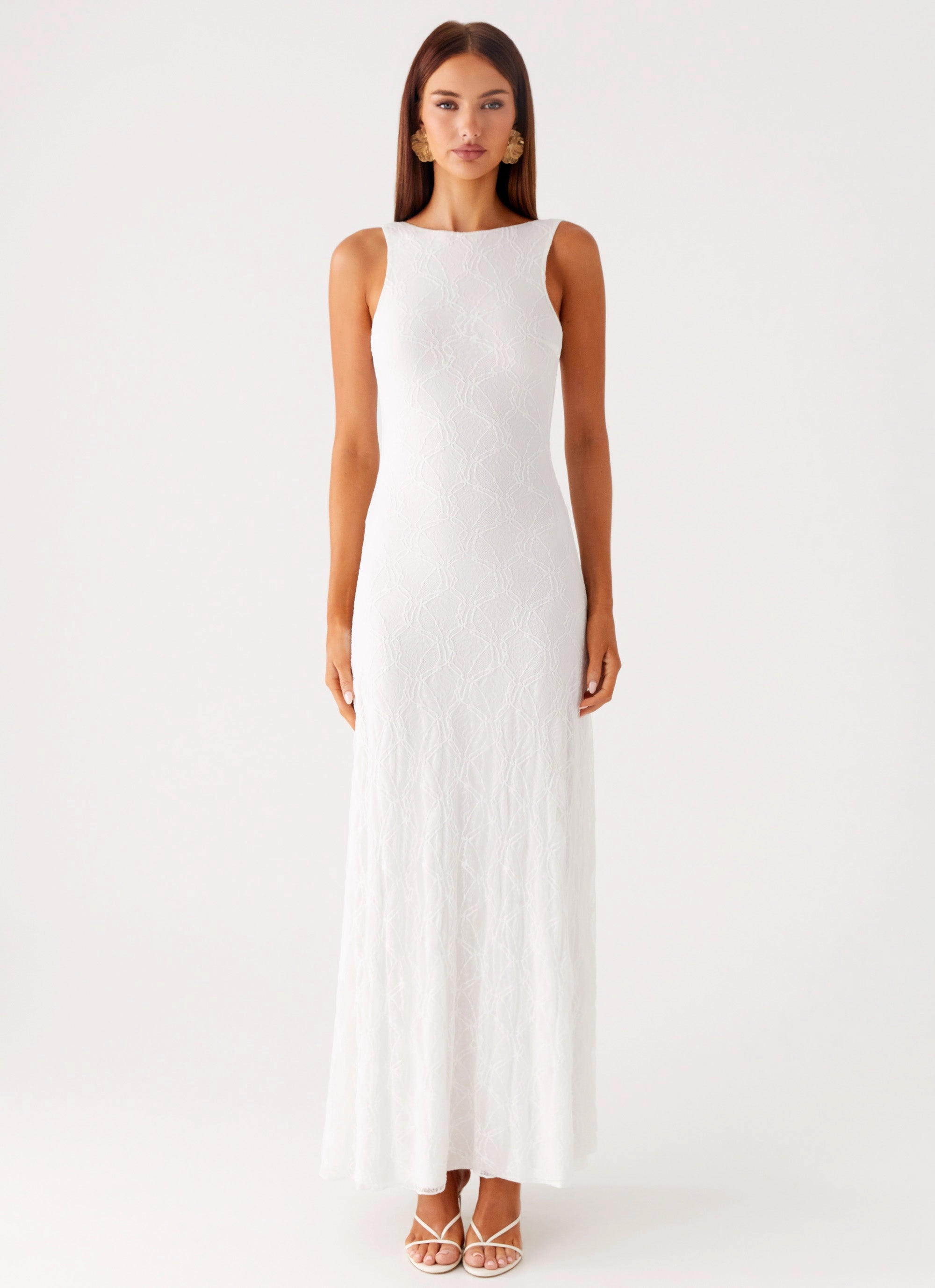 Embrace The Sun Maxi Dress - White Neutral Mood