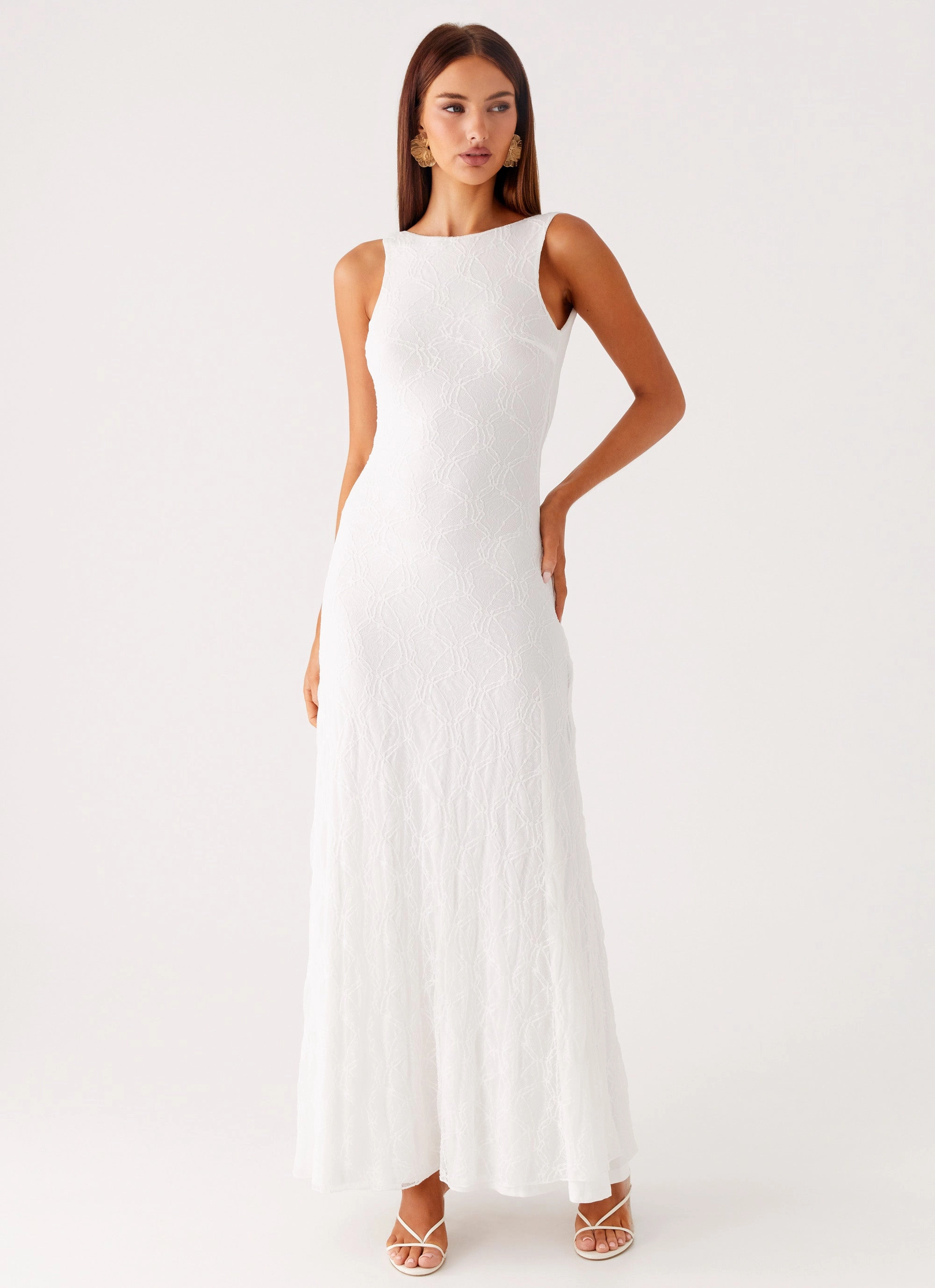 Embrace The Sun Maxi Dress - White Trend Glow
