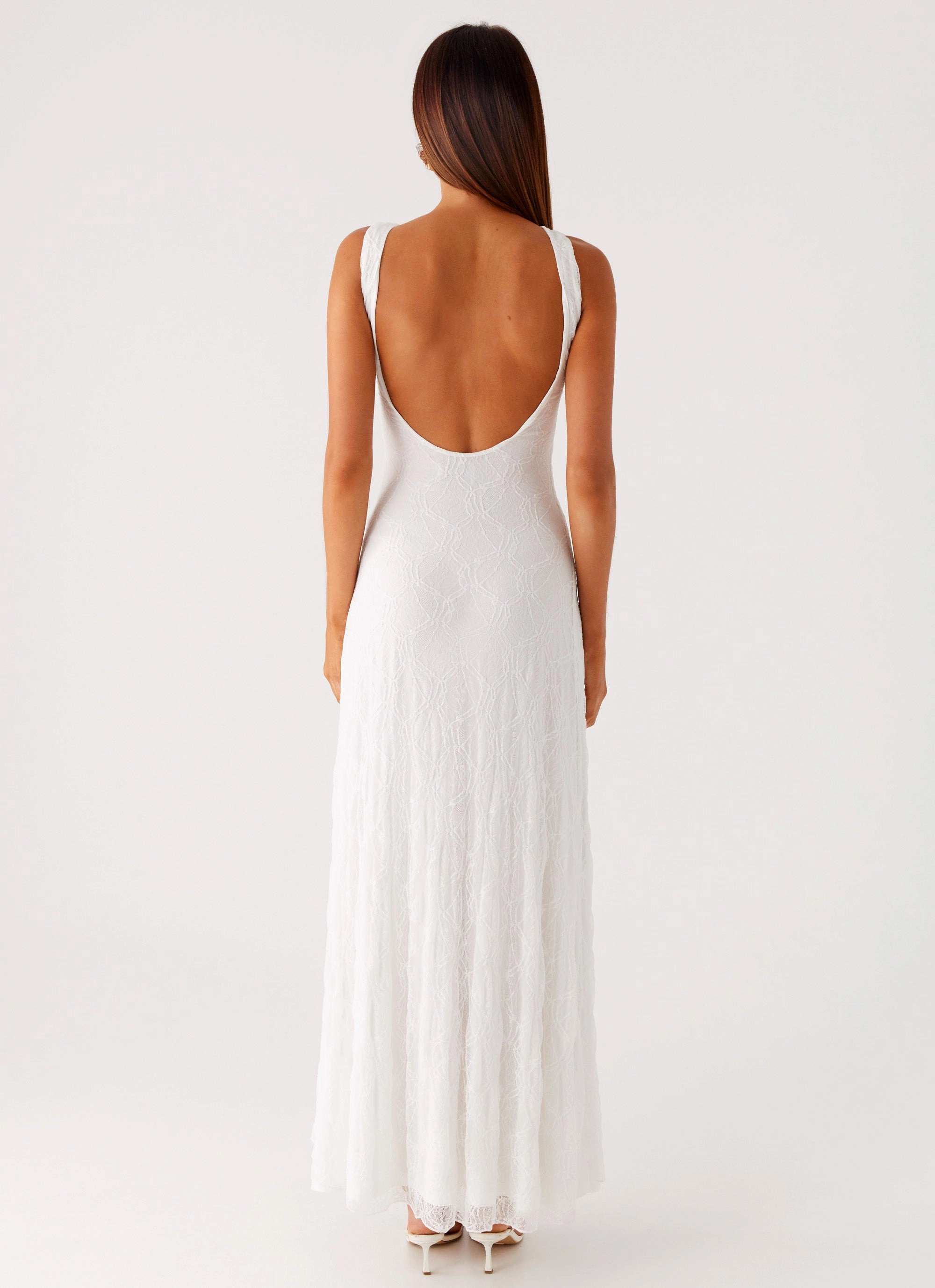 Tailored Fit Embrace The Sun Maxi Dress - White