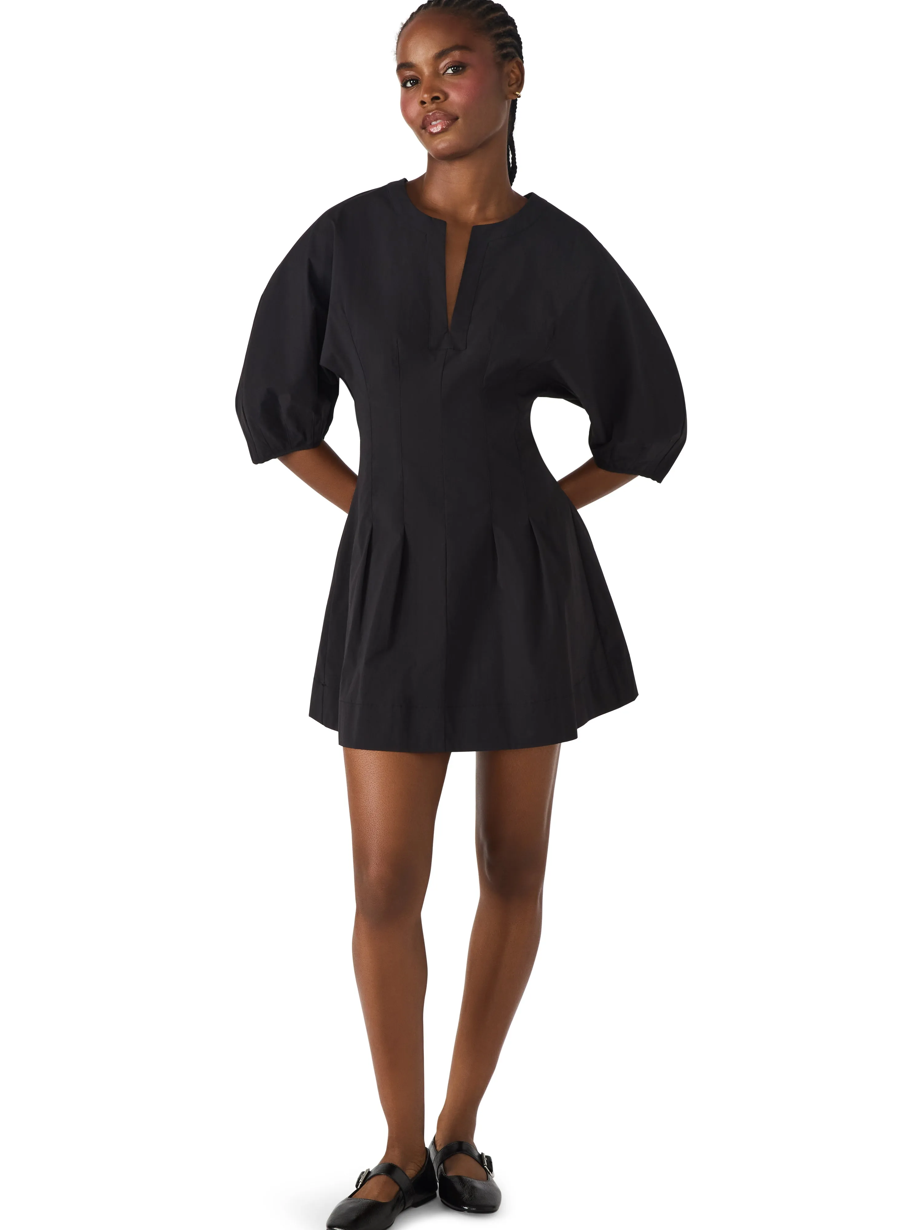 Easy Layering Dayton Dress in Black