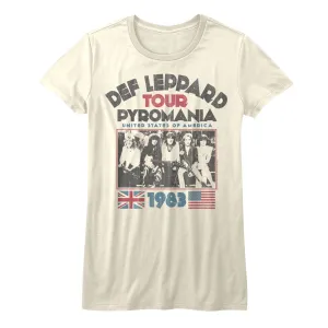 Def Leppard Pyro Tour Women's Juniors T-Shirt