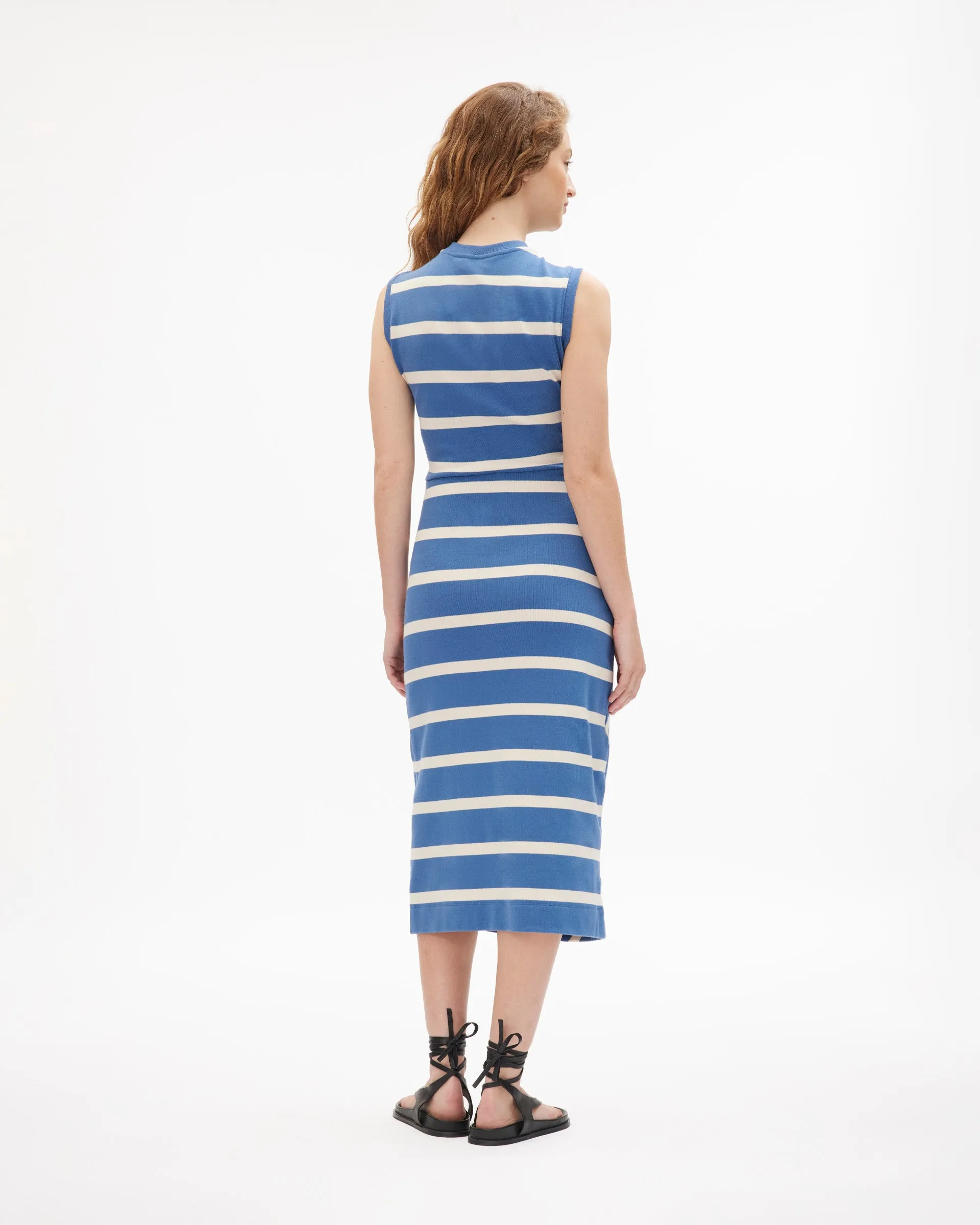 Sleeveless Striped Cody Dress City Layers Easy Elegance