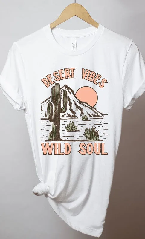 Low Impact Processing Urban Streetwear Desert Vibes Wild Soul Graphic Tee S-XL