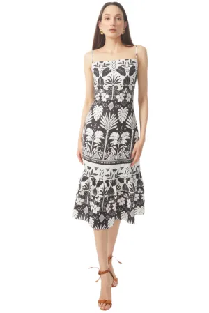 Devora Dress in Moroccan Shadow Print Sleek Fit Look Devora Dress in Moroccan Shadow Print Radiant Mood Comfortable casual dress