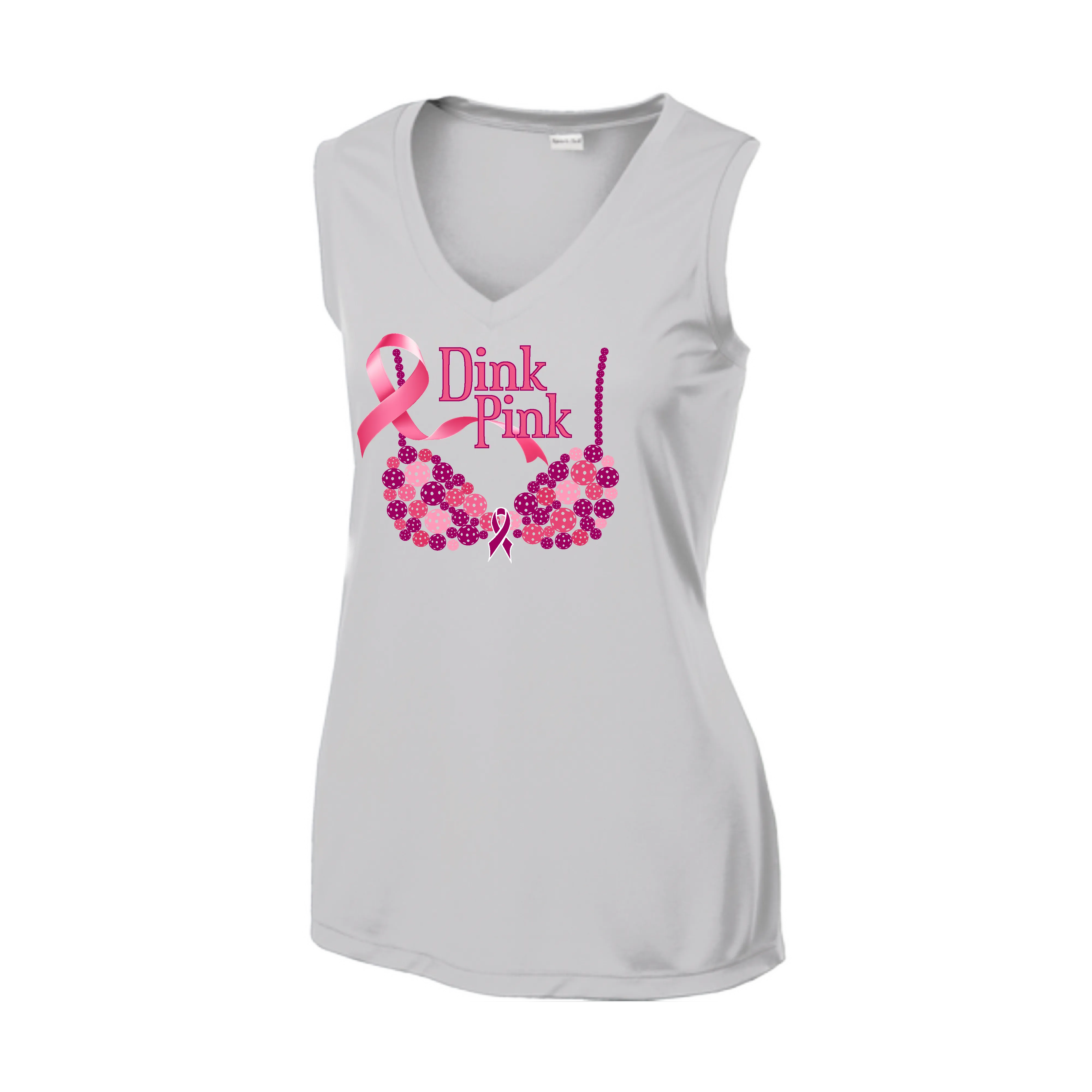 Dink Pink | Women’s Sleeveless Athletic Shirt | 100% Polyester
