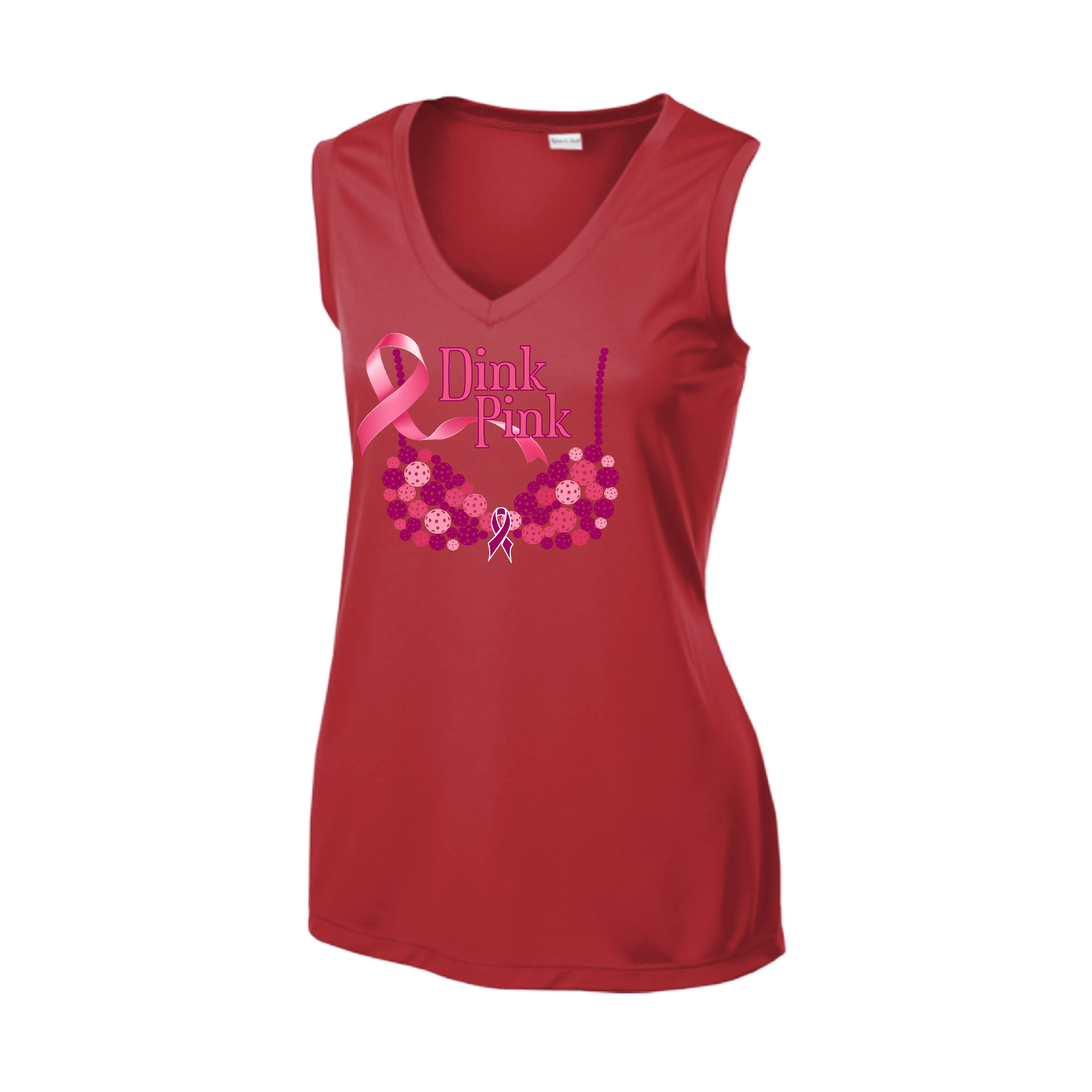 Dink Pink | Women’s Sleeveless Athletic Shirt | 100% Polyester