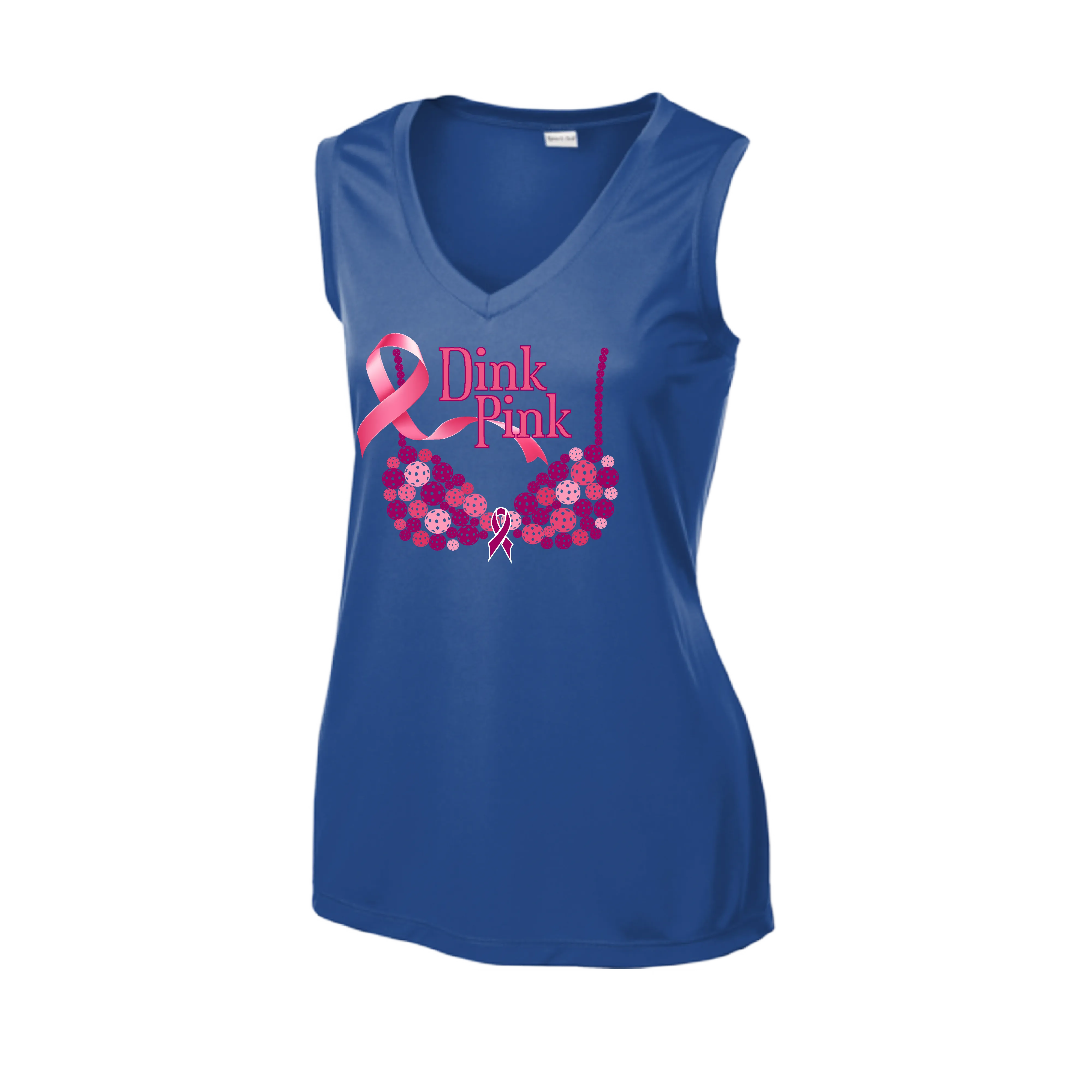 Dink Pink | Women’s Sleeveless Athletic Shirt | 100% Polyester