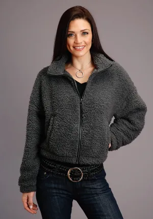 Distressed Details Stetson Womens Charcoal Polyester Fuzzy Teddy Bear Fleece Jacket Stetson Womens Charcoal Polyester Fuzzy Teddy Bear Fleece Jacket Relaxed Aesthetic