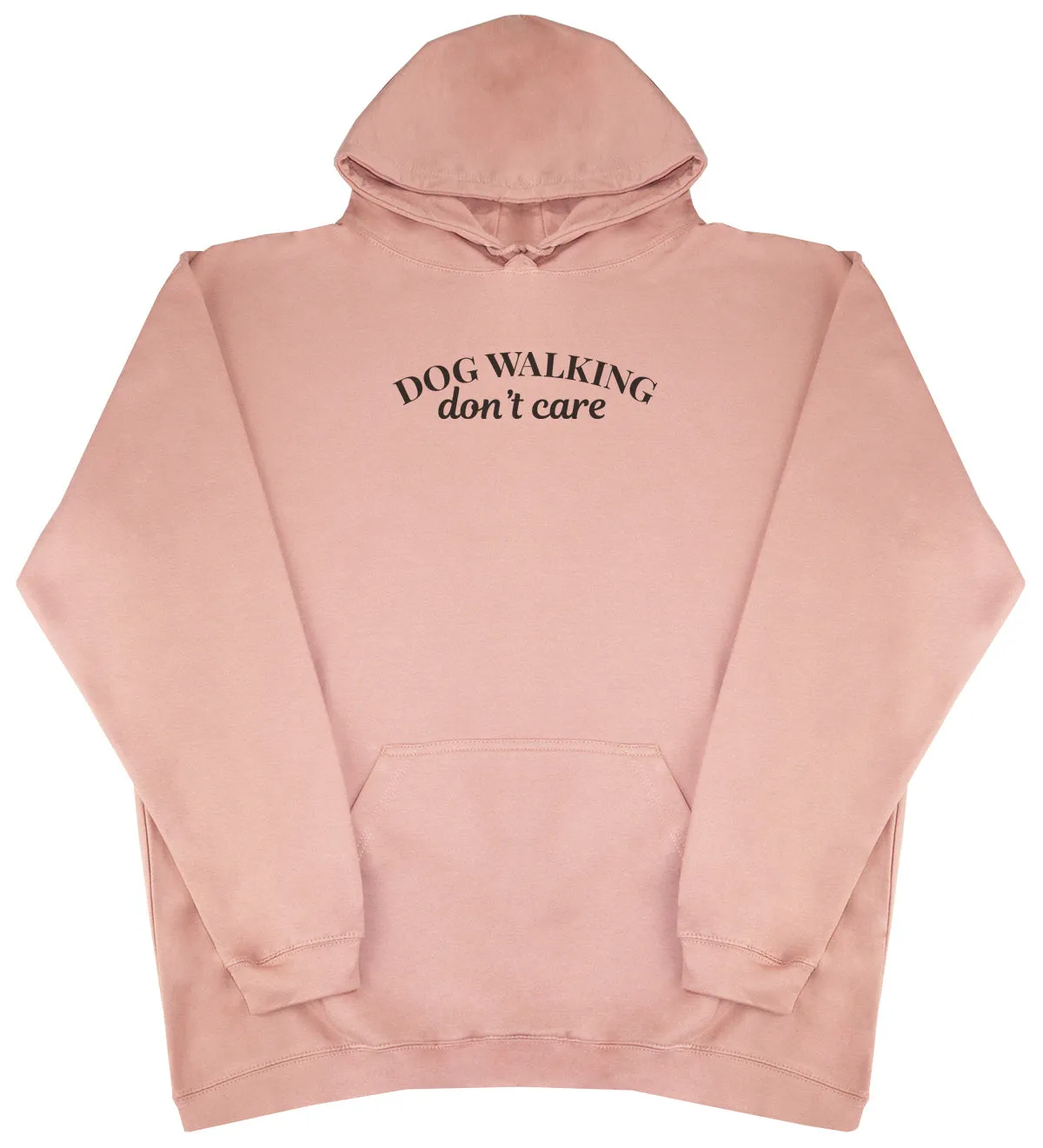 Dog Walking Don't Care - Kids Oversized Comfy Original Hoody